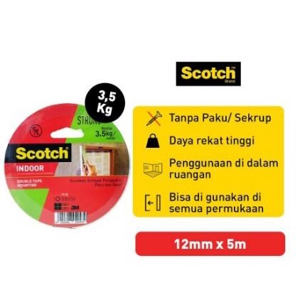 

#####] Double Tape Scotch Mounting 3M 110-5B 12mmx5mtr