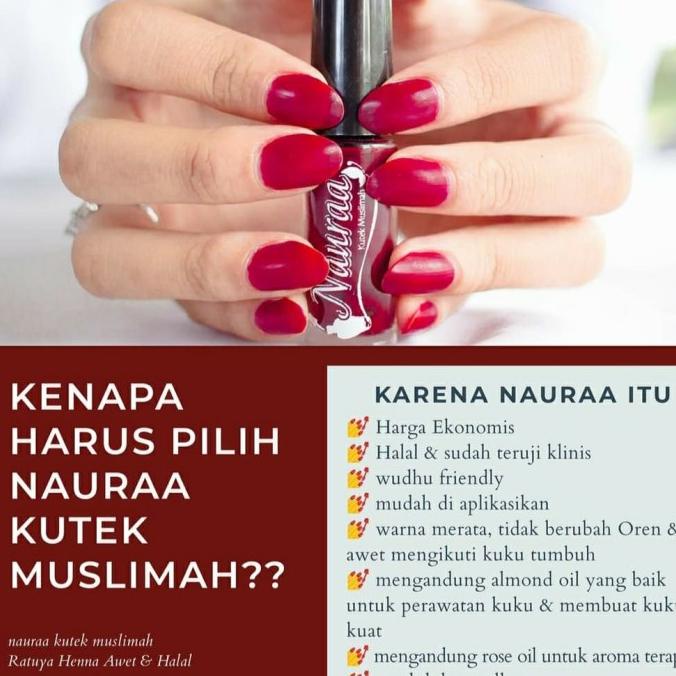GROSIR NAURA nail henna ( kutek muslimah ) syah buat sholat