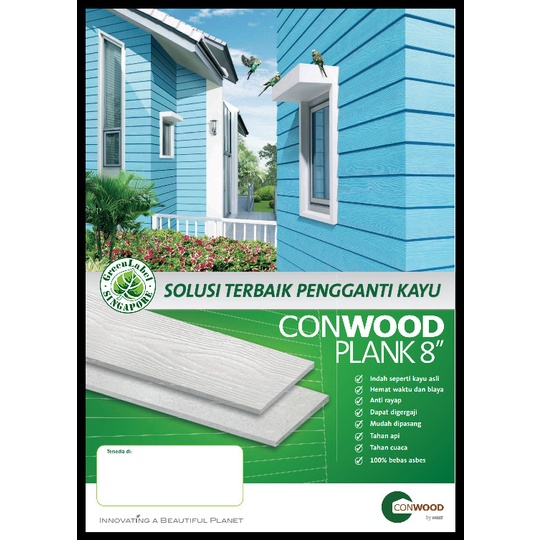 Terlaris Painting List Plank Conwood Juara 8" Motif Kayu