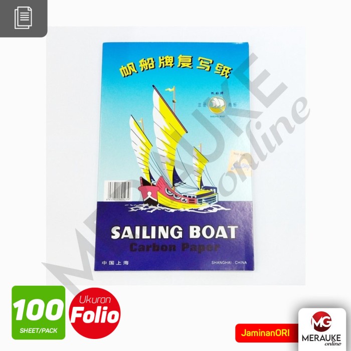 

Best Seller Kertas Karbon Sailing Boat Single Side / Satu Sisi Isi 100 Lembar