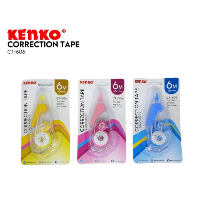 

}}}}}}] Correction Tape / Pita Koreksi Kenko CT-606