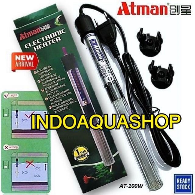 TERMURAH Atman Heater 100W Penghangat Air Aquarium Akuarium Electronic Heater