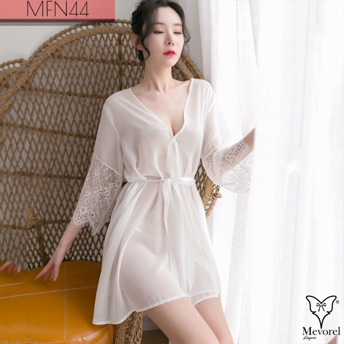 Lingerie Baju Tidur Kimono Big Size Jumbo Seksi Transparan Terbaru
