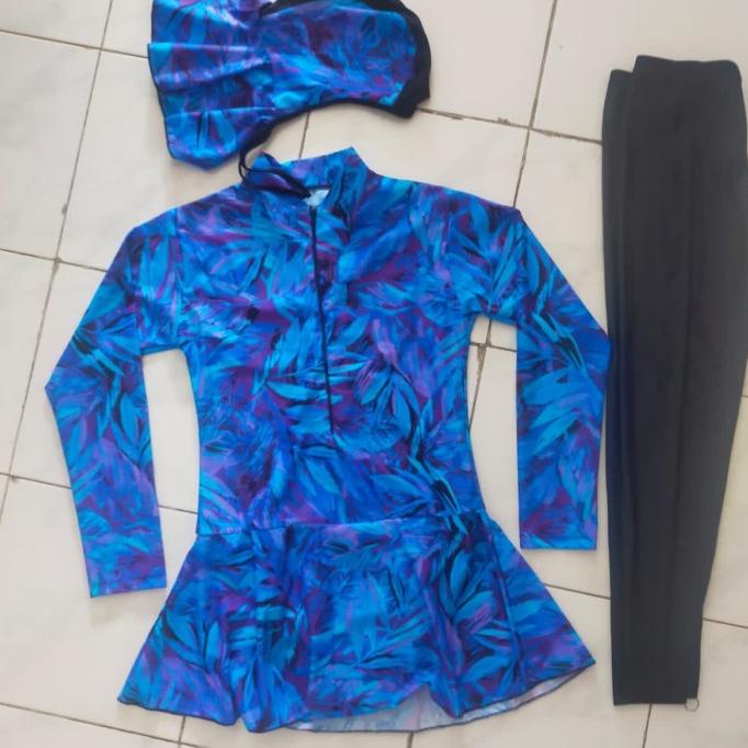 BAJU RENANG MUSLIMAH DEWASA MOTIF