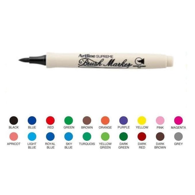 

Spidol Kuas Artline Supreme Brush Marker