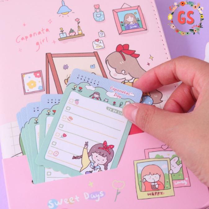 

Notebook Diary / Agenda Planner Jurnal Buku Tulis Pu Magnet Caponata