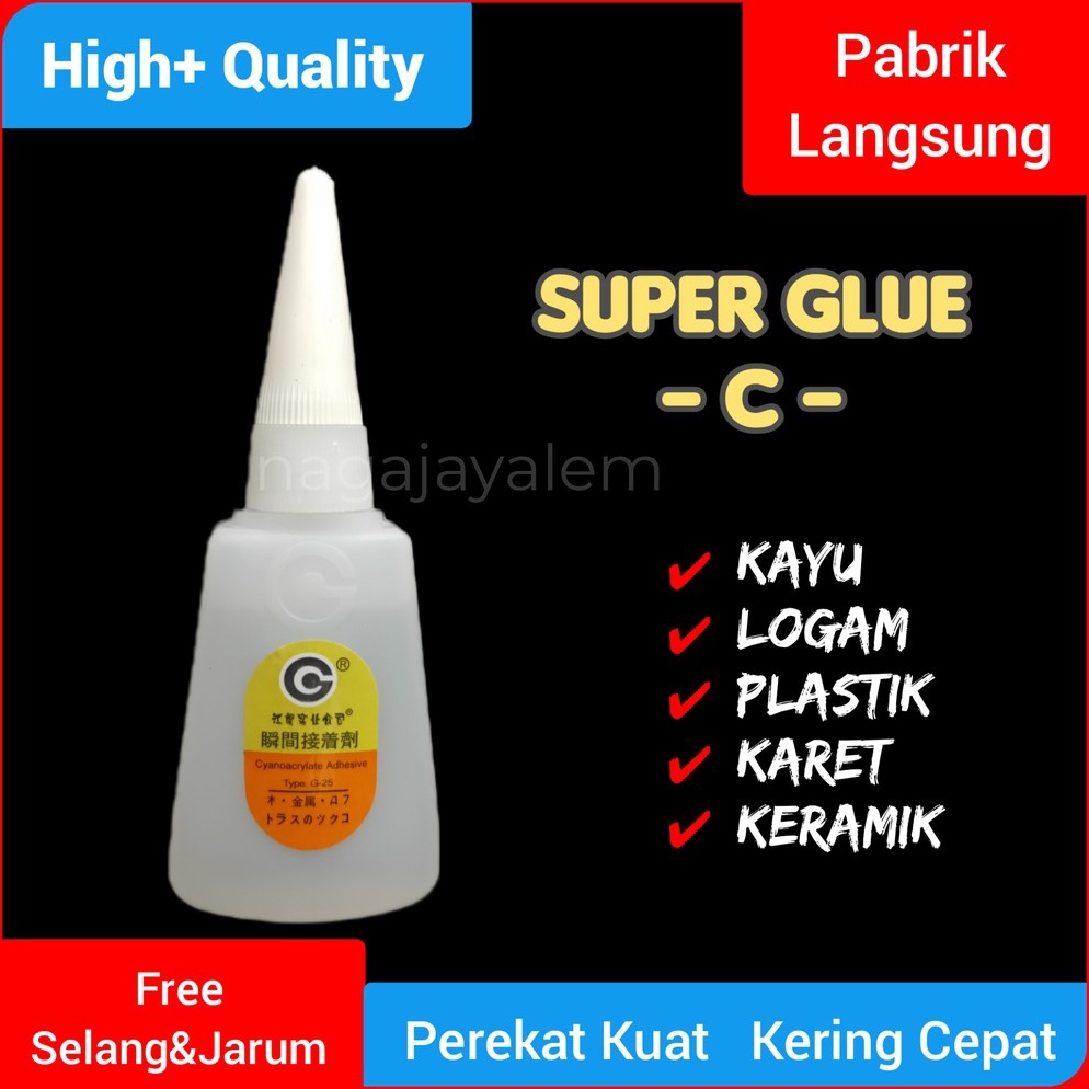 

Laris (PerBox/50Pcs) Lem C/Lem Serbaguna/Lem O/Lem Korea/Lem Setan/Super Glue/Lem Alteco C/Lem Tetes B00