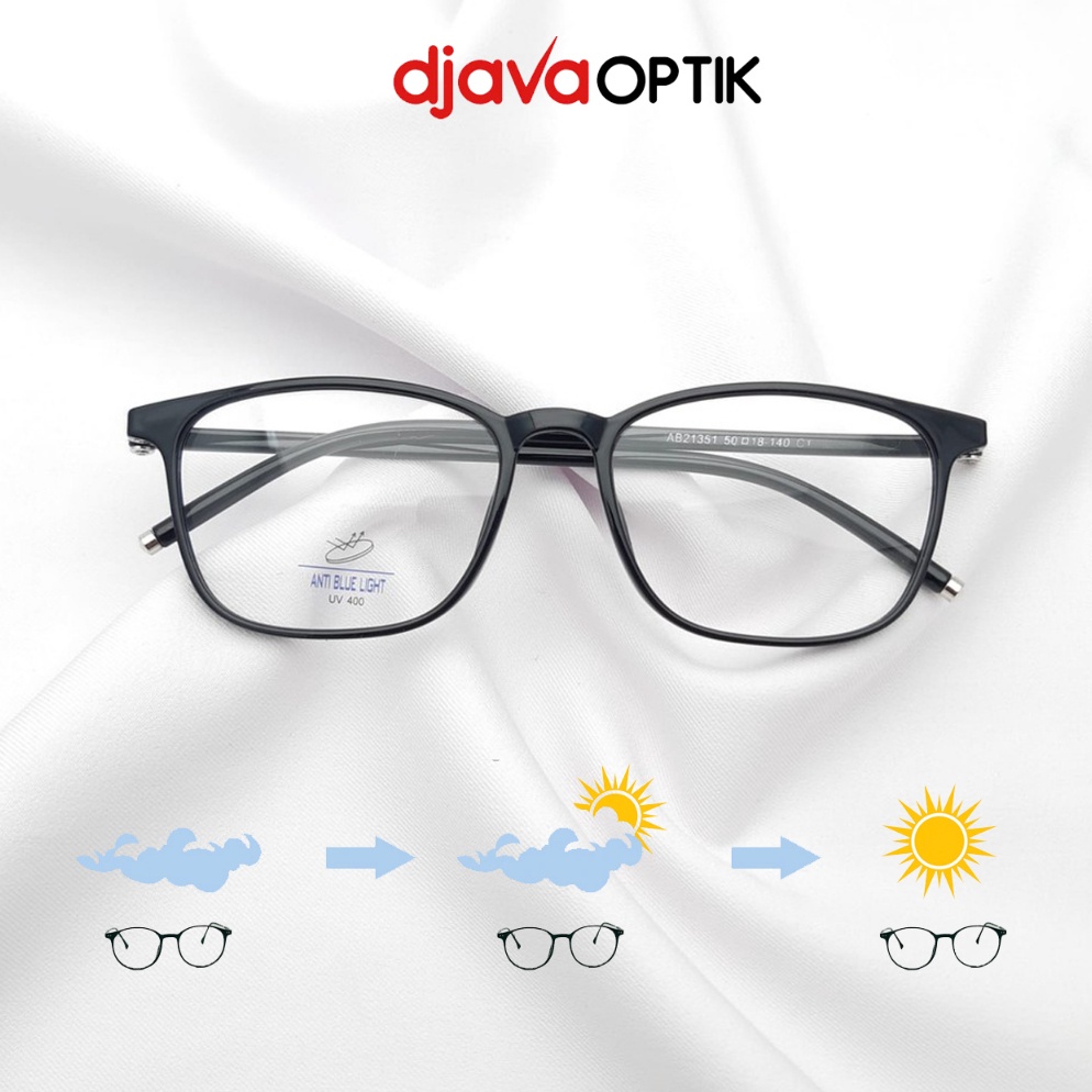 Best product DJAVA OPTIK - Frame Kiyo - Kacamata Antiradiasi Lensa Minus Plus dan Cyl Kacamata Pria Wanita CBP