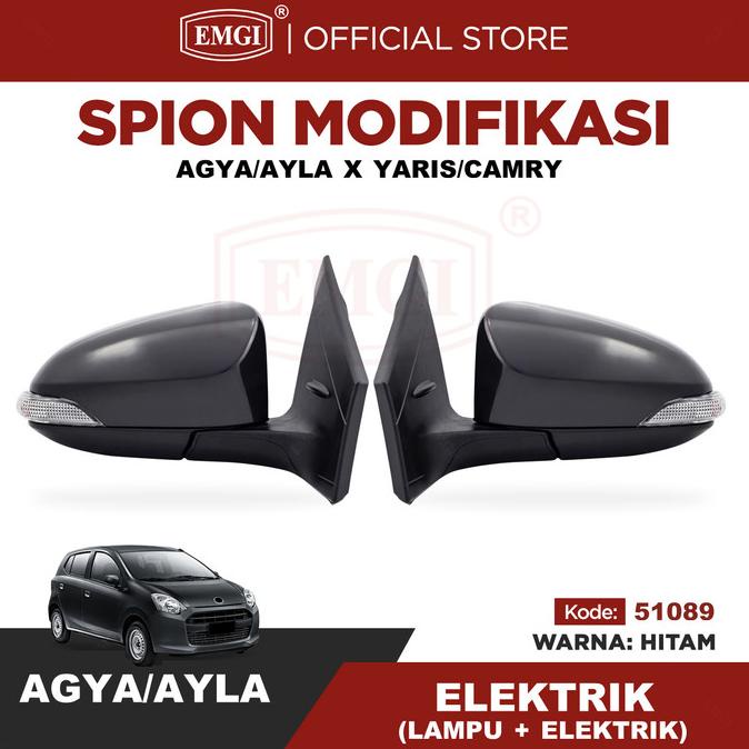 Modifikasi Spion Mobil Agya/Ayla Housing Yaris Vios - Elektrik
