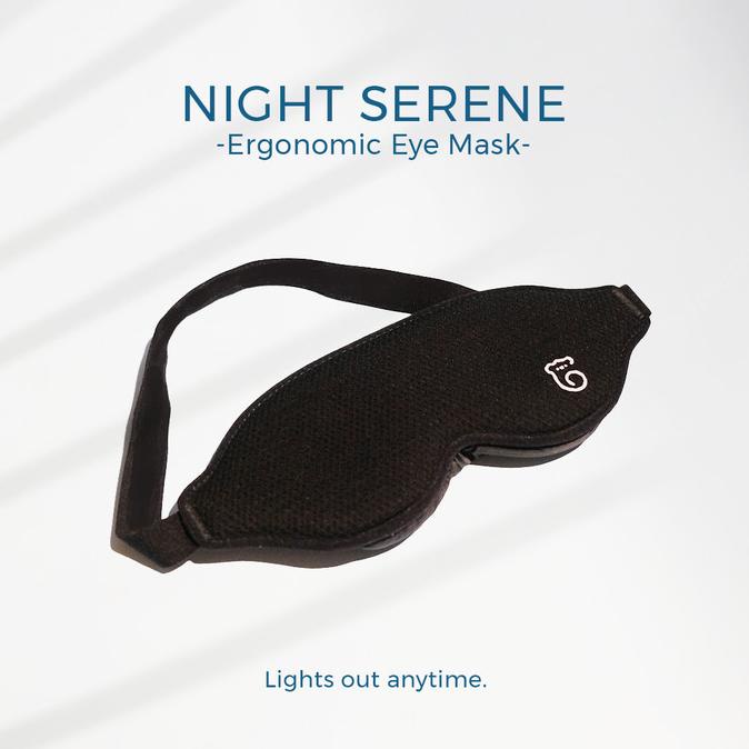 8.8 Penutup Mata Tidur Premium - Night Serene (Kwala Official)