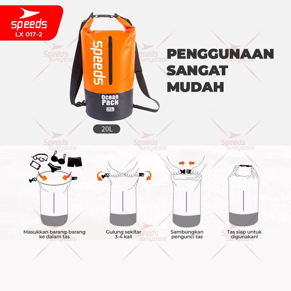Sale Speeds Tas Pelampung Waterproof Dry Bag Ocean Pack Tas Anti Air Renang Pantai Ransel Apung 017-