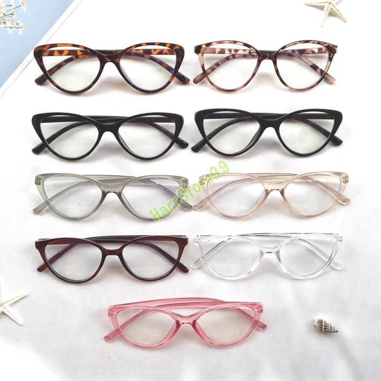 Terbaru Kacamata Fashion Korea Anti Radiasi. Kacamata Cat Eye. Kacamata Macan/Leopard. Kacamata Fuji