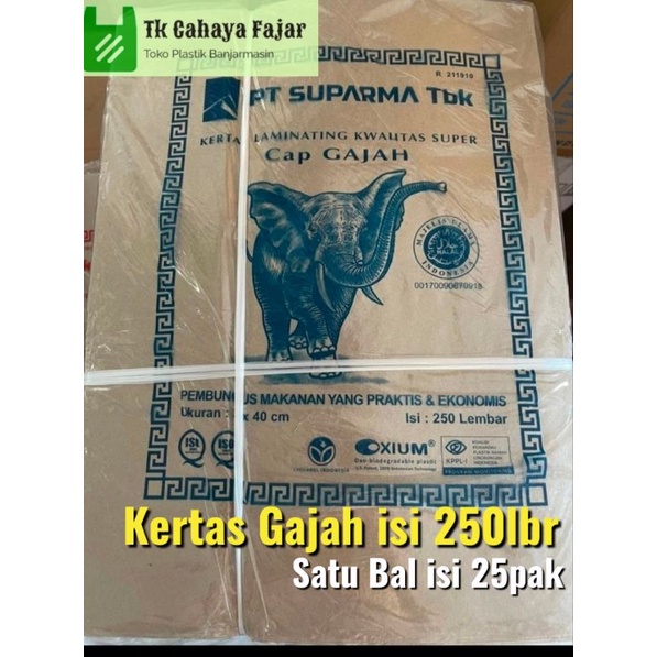 

Kertas Nasi Gajah Biru 30x40 isi 250 lembar Banjarmasin