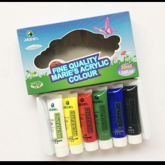 

Cat Acrylic Akrilik Maries 6 Warna 81306B 30 ml