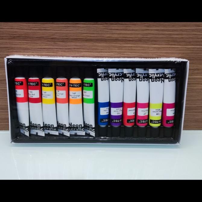 

Cat Acrylic Akrilik V-TEC NEON 12 Warna NA-612 6 ml