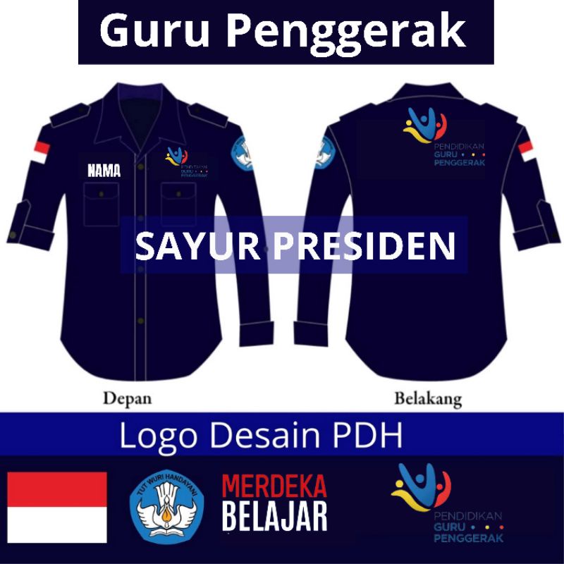 kemeja Guru Penggerak/Seragam Guru Penggerak/PDH Guru Penggerak/baju Guru Penggerak/pdl Guru Pengger