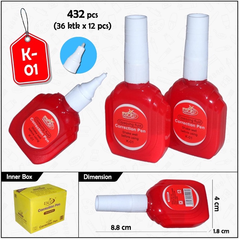 

Motif Terkini.. correction tape / tip x cair body merah isi 12 pc 72