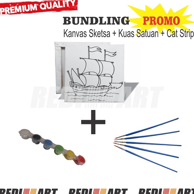 

Terkini Bundling Kanvas Lukis Sketsa Gambar 20x20 cm + Cat Strip + Kuas Satuan Siap Pakai KD9