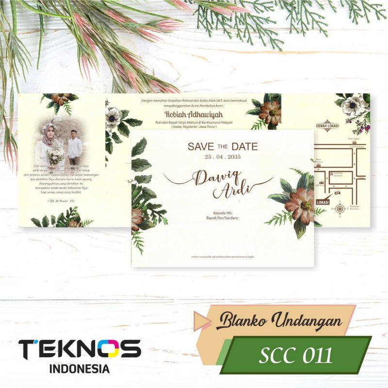 BLANGKO UNDANGAN SCC 011 UNIK LUCU- UNDANGAN