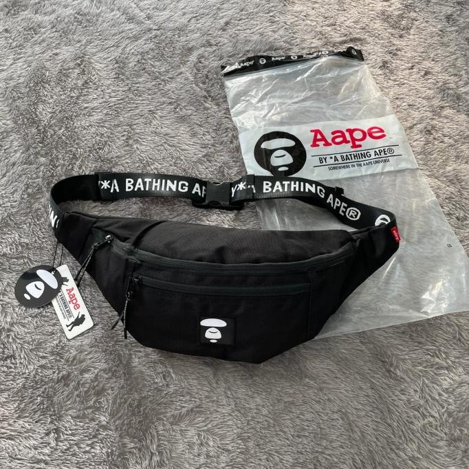 Tas Waistbag Aape Original Full Black