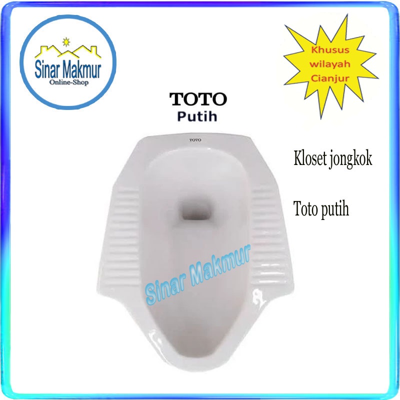 Kloset Closet Jongkok Putih (TOTO)