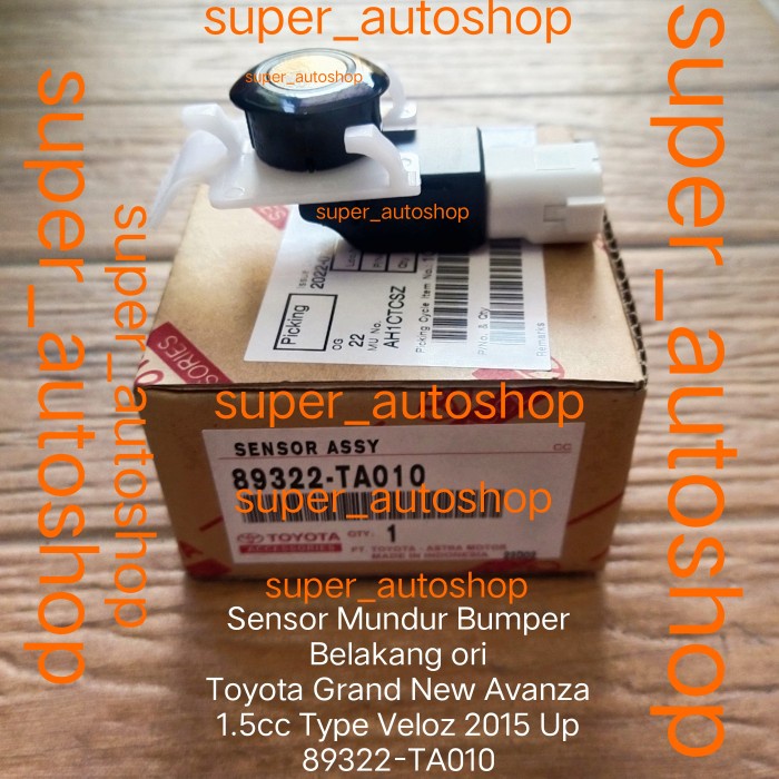 Kode Br01 Sensor Mundur Grand New Avanza Type Veloz 2015-2017 Ori 89322-Ta010