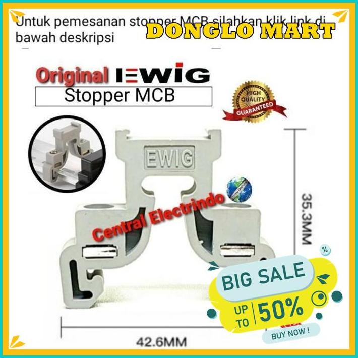 COS CHANGE OVER SWITCH OHM SAKLAR EWIG DIN RAIL 2PHASE 40A MODEL MCB. TERBAIK 