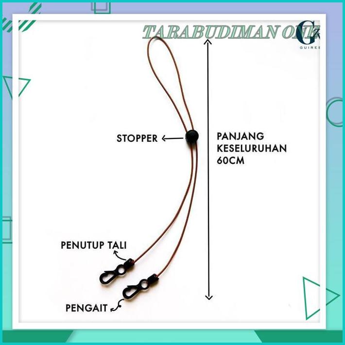 STRAP MASKER | TALI MASKER 12 WARNA | TALI KONEKTOR STRAP MASK | TALI MASKER HEADLOOP HIJAB | KONEKT