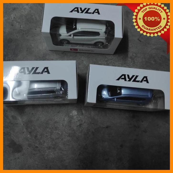 (NTH) SET 3 DAIHATSU AYLA DIECAST 1: 36 ORIGINAL MINIATUR BKN TOYOTA AGYA