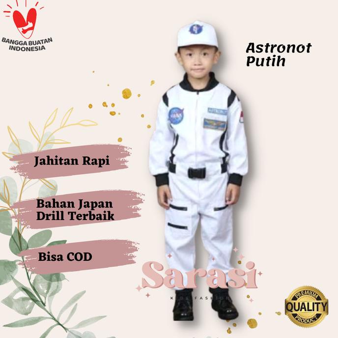 Baju Astronot Kostum Astronot Pakaian Luar Angkasa Baju Profesi Anak