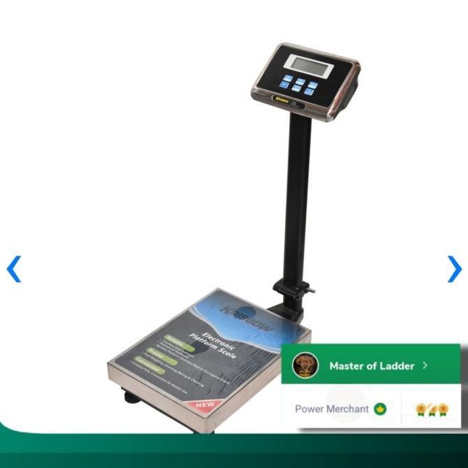 Krisbow Timbangan Duduk Barang Ekspedisi Paket Digital with Tera 60 Kg