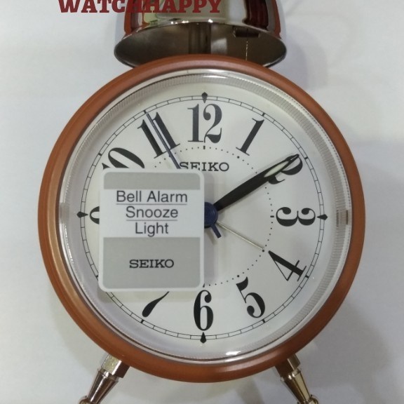 MUST HAVE WATCHHAPPY JAM WEKER ALARM FUNNY BELLS QHK055B SEIKO ORIGINAL QHK055 TERBARU