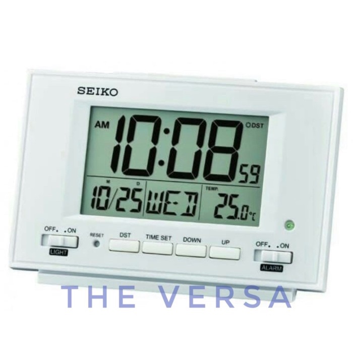 PROMO JAM DIGITAL SEIKO / JAM MEJA DIGITAL SEIKO QHL075W ORIGINAL QHL 075 TERLARIS