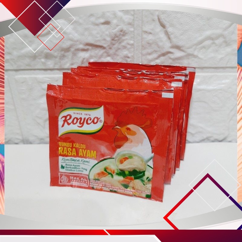 

Royco Bumbu Kaldu Rasa Ayam 8gr Isi 12pcs .