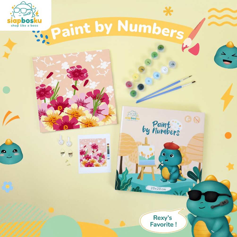 

GM65T754 KANVAS LUKIS PEMANDANGAN UNTUK ANAK CANVAS PAINTING BY NUMBER FOR KIDS 20x20 CM TERMASUK CAT KUAS FRAME KAYU SIAP LUKIS - LANDSCAPE SERIES 50