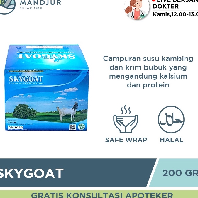

←Diskon 6YRjk SKYGOAT / SKY GOAT Susu Kambing Etawa Original Bubuk P41 ≛Best Seller