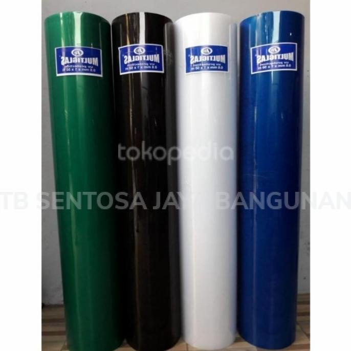 Terbaru Fiber Plat Pagar Rumah Motif Polos Warna Putih Biru Hijau Hitam 0.8Mm