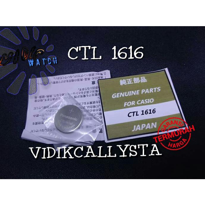 CTL 1616 BATRE BATERAI BATERAI JAM PANASOIC ORIGINAL CTL1616 CTL-1616