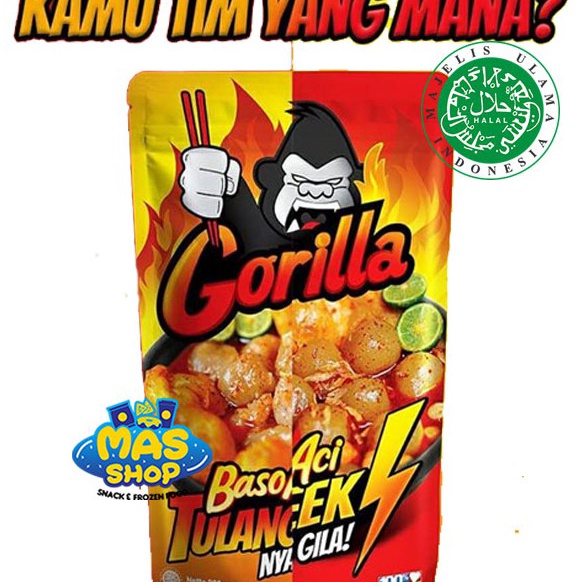 

➙Diskon Promo✺ J6SL7 Baso Aci Gorilla / Boci gorilla gledek pedas gila boci tulang rangu bapper mantap jiwa 69 samiraos bapper W54 Ready
