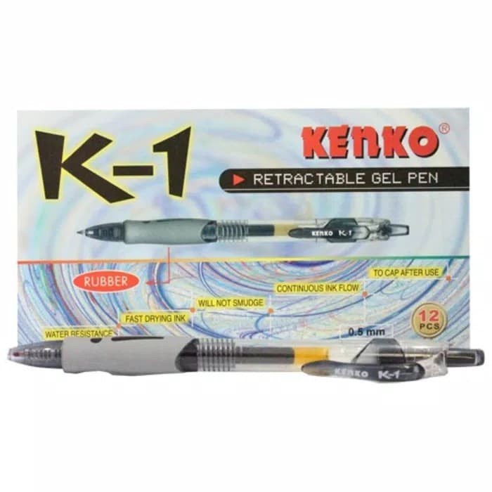 

Ballpoint pulpen pen kenko K1 / K-1 0.5mm retractable gel