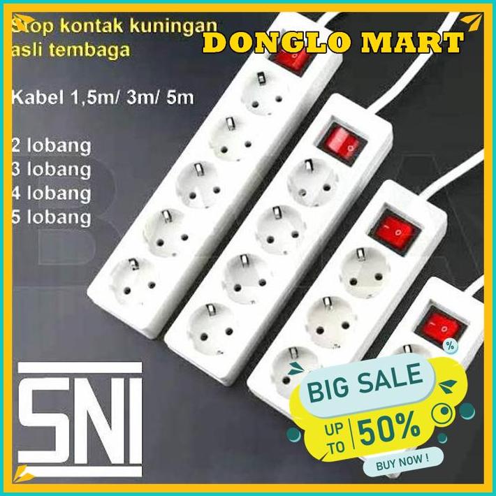 STOP KONTAK 10M 5 LUBANG 4 LUBANG 3 LUBANG TERMINAL LISTRIK 10 METER DISKON GEDE 