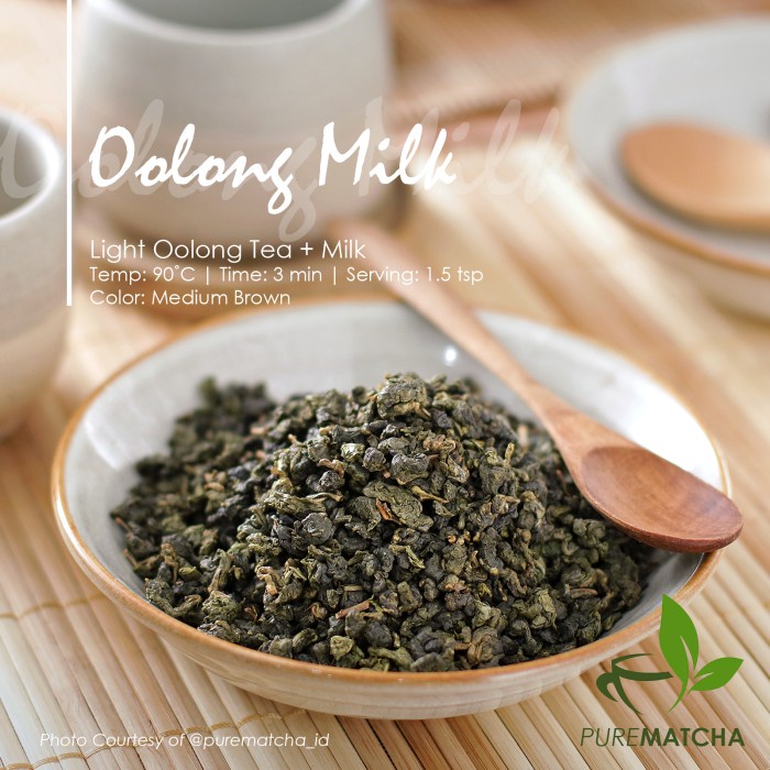 

Artisan Cafe Tea Oolong And Milk Tea Indonesian Teh Lokal Oolong 100Gr