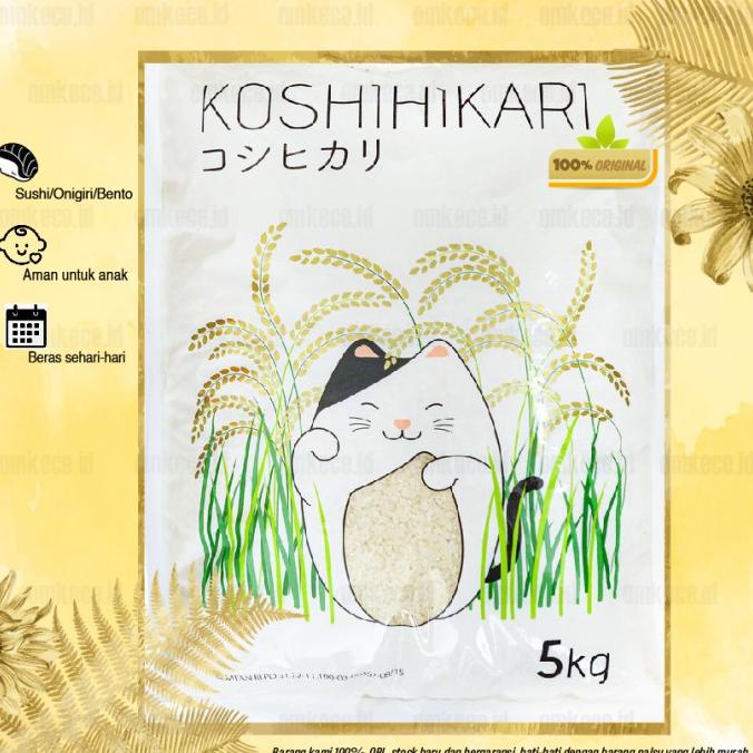

Beras Jepang/Beras Sushi/Beras Onigiri Koshihikari Premium Quality 5KG