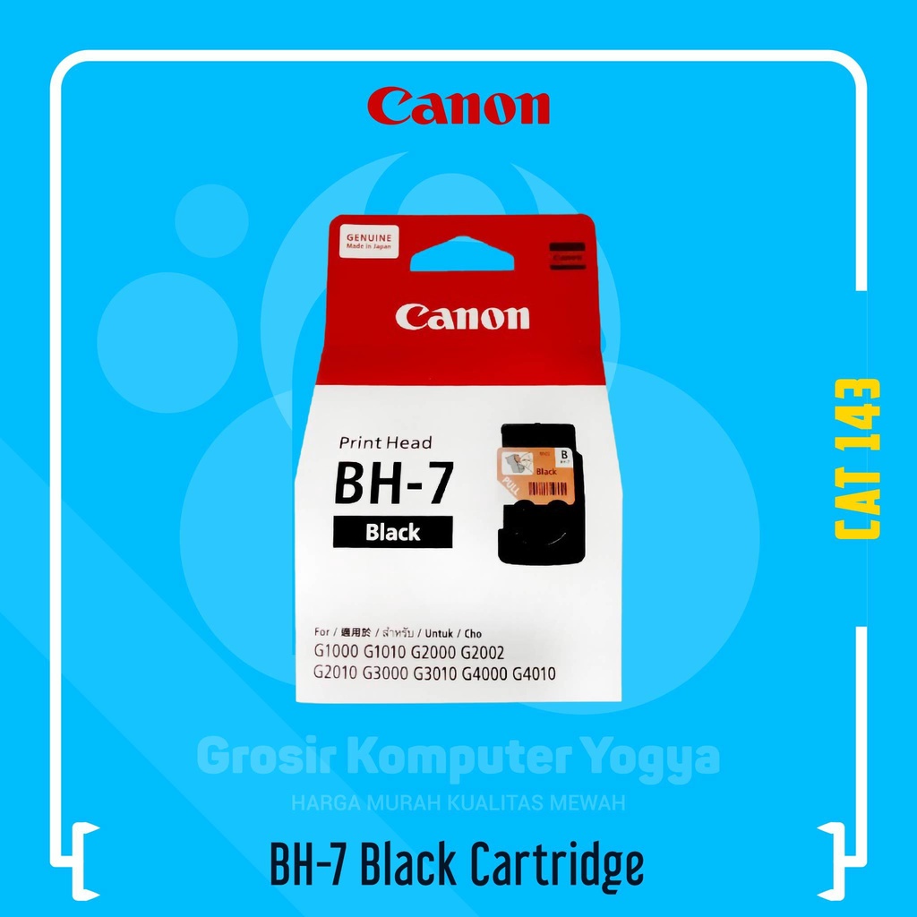 Canon BH-7 Black Support G1000 G1010 G2010 Cartridge Warna Hitam