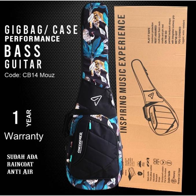 Checkered Gigbag gitar bass performance mouz prints