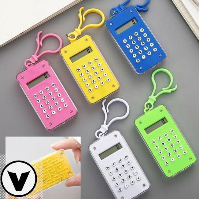 

✺Ready✸➝ LYWGZ VS Gantungan Kunci Kalkulator Calculator Mini Slim Mainan Maze Keychain I68 ✫Terlaku.