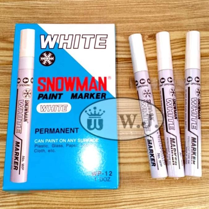 

best seller] Spidol SNOWMAN Permanent White Besar