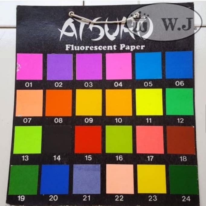 

=====] Kertas ATSURO Flourescent Paper Asli. (40x58cm)