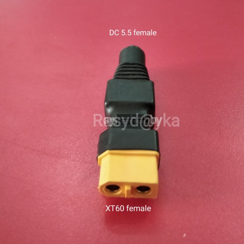 XT60 Female to jack DC 5.5x2.1 Female adapter Charger Battery ISDT / AOKODA