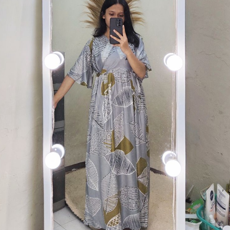 ❉Kirim Sekarang➥ ECASJ Daster Kimono Panjang Rayon Busui Friendly T62 ➭Model Baru